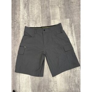 New! Orvis‎ Mens Gray Performance Hiking Outdoor Cargo Shorts Size 32